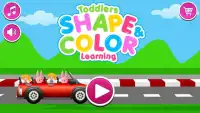 Preschool Shape Matching Game Color & Size Sorting Screen Shot 0