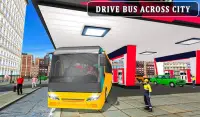 จำลองการล้างรถบัสเมือง: เกมล้างรถสถานีบริการน้ำมัน Screen Shot 9