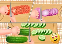 Crispy Fish Burger Recipe - Girls Cooking Game Screen Shot 1