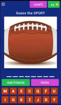 Name the Sport Quiz Game Screen Shot 2