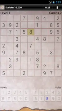 Sudoku 10,000 Trial Screen Shot 1