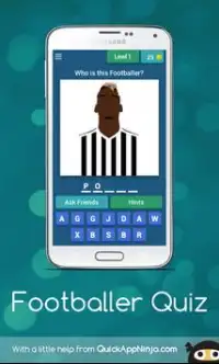 Footballer Quiz Screen Shot 0