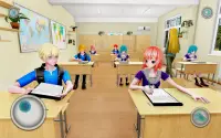Anime School Girl Sim: High School Life Simulator Screen Shot 2
