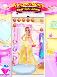 Princess Salon Dress Up Maquillaje para niñas Screen Shot 1