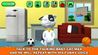 Talking Baby Cat Max Pet Jogos Screen Shot 1