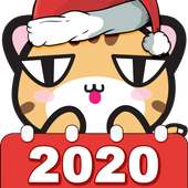 Animal 3 match puzzle : Animal calendar 2020