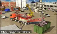 Dump Truck Crusher Junkyard - Monster Crane Driver Screen Shot 2