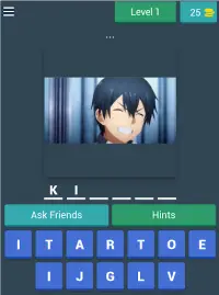 Asuna kirito sao sword art online - quiz game 2021 Screen Shot 7