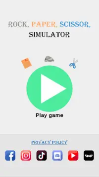 Rock Paper Scissor - Simulator Screen Shot 0