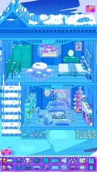 Frozen Dollhouse Design,Ice Dollhouse for girls Screen Shot 0