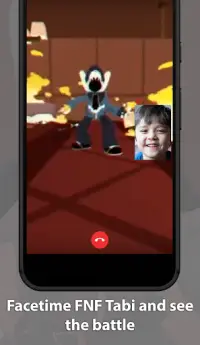 Best FNF Tabi Fake Chat And Video Call Screen Shot 3
