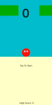 JUMPY BALL—Vertical Flappy Game Screen Shot 1