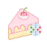Cake Pixel Art Color By Number
