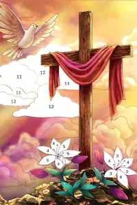 Bible Coloring Paint By Number Screen Shot 8
