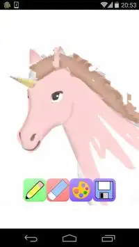 unicorn coloring game Screen Shot 0
