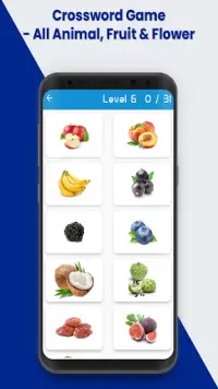 Crossword Game - All Animal, Fruit & Flower Screen Shot 2