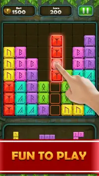 Block Falling Puzzle: Colorful Block Jigsaw Game Screen Shot 0