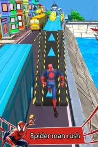 Subway Rush Spider 3D Super Hero Adventure Screen Shot 1