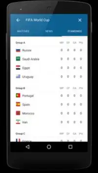 FIFA World Cup 2018 | Daily LIVE Scores & Fixtures Screen Shot 2