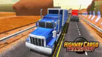 Highway Cargo Truck Transport Simulator Screen Shot 0