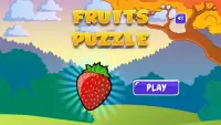 Puzzle Games for Kids Fruits Screen Shot 0