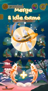 Idle Koi Fish - Game Merge and make money for free Screen Shot 0