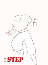 how to draw super saiyan god Screen Shot 2