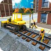 Railroad Construction Site Game: Build Train Track