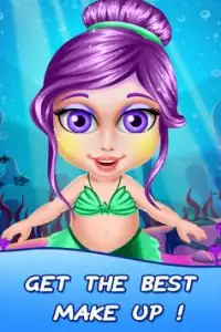 Cuidado do Bebê Sereia: Jogo de Salão de Maquiagem Screen Shot 0