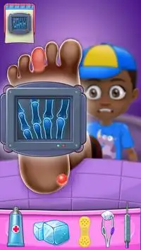 पैर के लिए डॉक्टर: शल्य चिकित्सा खेलों Screen Shot 1