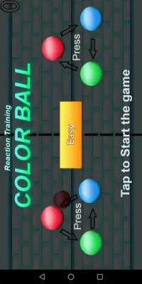 Reaction Training: Color Ball Screen Shot 0