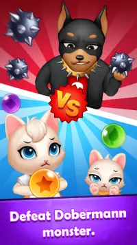 Bubble Cats Shooter POP : Puzzle Mania Screen Shot 5