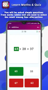 Math Game :  learn and workout Screen Shot 0