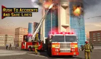 fuego motor camión conducc sim Screen Shot 6