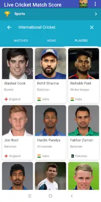 Live Cricket Match Scores Screen Shot 3