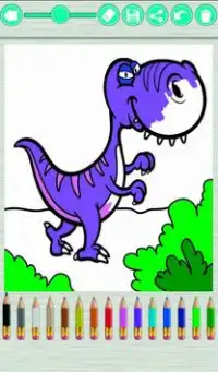 Livro dinossauros para colorir Screen Shot 6