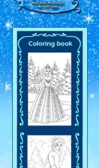 Ice Queen Kids Coloring Book Screen Shot 8