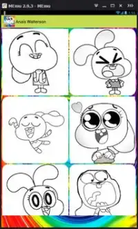coloring game for gumball-draw Screen Shot 4