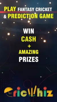 CricWhiz - PLAY Fantasy Cricket & WIN Big Prizes! Screen Shot 0