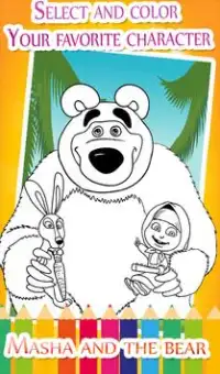 coloring pages for Misha bear Screen Shot 0