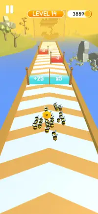 Bee Run 3D – Fun Running Swarm Race Games Screen Shot 3