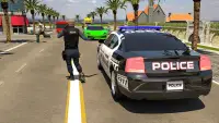 Crime City cop auto: bestuurder 3D politie 2018 Screen Shot 0