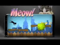 Meow - Casual endless kitty runner - Collect Sushi Screen Shot 0