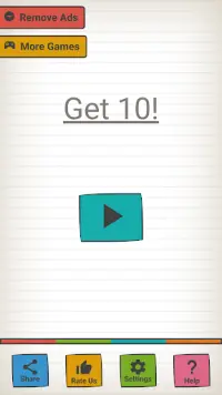 Just Get 10! - Sketchy Screen Shot 0