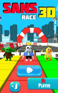 Sans Race 3D – Epic Fun Running Screen Shot 0