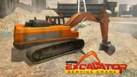 Excavatrice de sable, Simulateur de construction Screen Shot 0