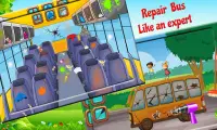 School Bus Repair Shop Screen Shot 2