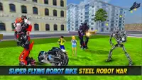 Super Flying Robot Bike Steel Robot War Screen Shot 10