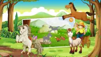 Horse Shadow Puzzles for Kids Free Screen Shot 0