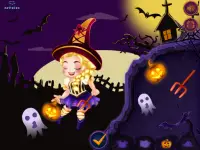 Dress up games for girls - Els And Ann Halloween Screen Shot 1